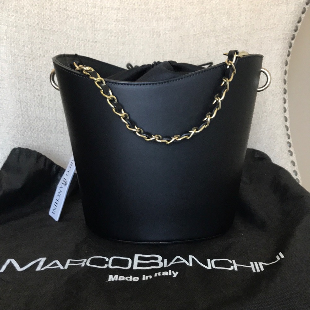 Mario Bianchini Black Bucket Bag